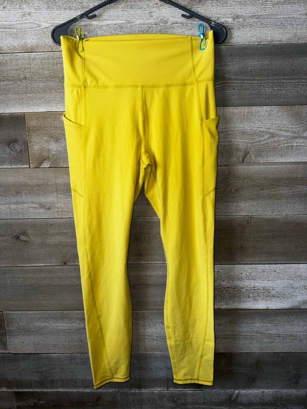 Fabletics Oasis Pure Luxe High-Waisted Leggings in Yellow